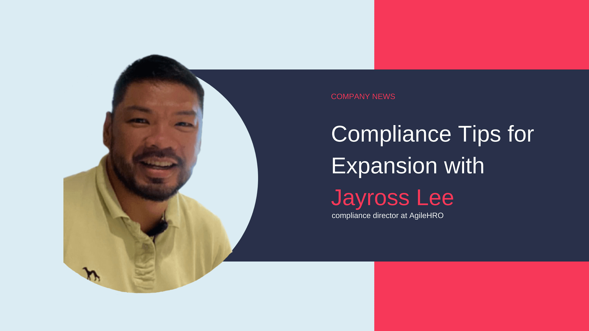 Jayross Lee compliance tips